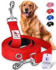 Hands Free Dog Leash Training Running Waist Shoulder Lead Red 1x7.5 Feet