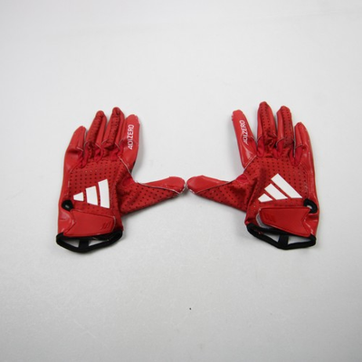 #ad #ad Louisville Cardinals adidas Gloves Receiver Men#x27;s Red Black Used $39.99