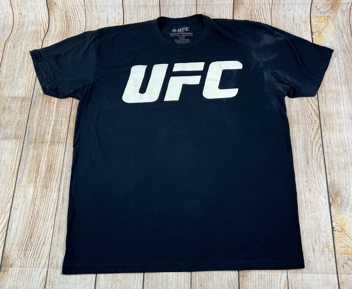 UFC Spellout MMA Fighting Black T Shirt Size XL | eBay