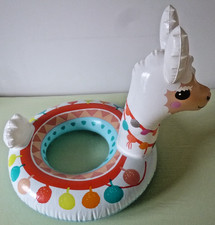 Duży biały/kolorowy PIERŚCIONEK PŁYWACKI "Lama" firmy Intex, gł. = 61cm / 24" płaski
