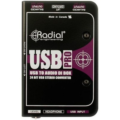 Radial Engineering USB-Pro Stereo USB Laptop DI -OPEN BOX