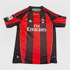 AC MILAN ITALY 2010/2011 HOME FOOTBALL SHIRT JERSEY ADIDAS Ibrahimovic #11