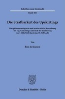 Die Strafbarkeit Des Upskirtings Ron-Jo Koenen
