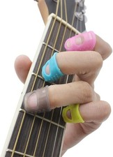 30 Pcs Silicone Guitar Fingertip Protectors 5 Sizes Anti Slip Finger Silicone G