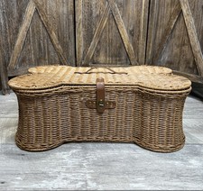 Pet Storage Bone Shape Toy Basket w/ Lid Hand...