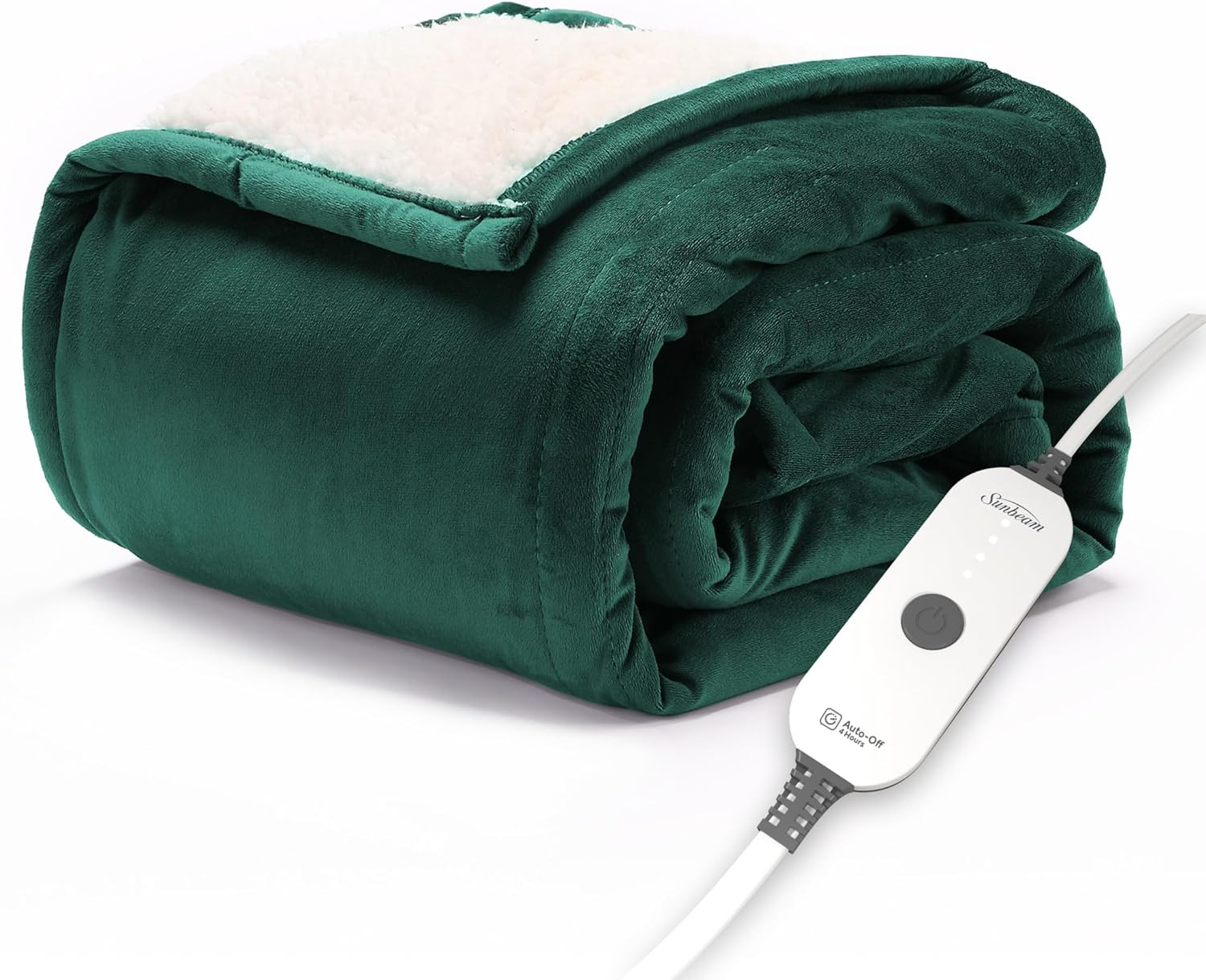 Luxurious Electric Heated Throw Blanket, 4 Heat Settings, Bo