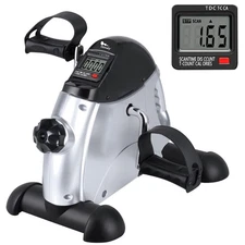 Lightweight Mini Bike with LCD Display - Ideal for Office Arm & Leg Workouts