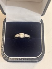 Stunning Platinum Engagement Diamond Ring K 1/2