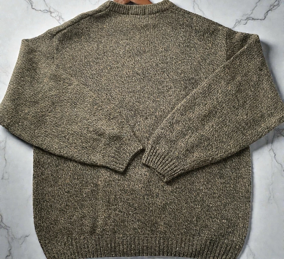 Suéter COTTON TRADERS Hombre XL Marrón Bandera Americana EE. UU. Marrón. Foto 2 de 4