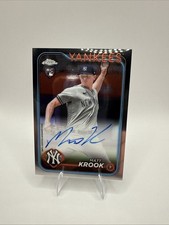 2024 Topps Chrome - Rookie Autographs Matt Krook #RA-MK (AU, RC)