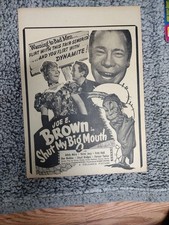 Joe E. Brown "Shut My Big Mouth" 1942 Original Movie Herald