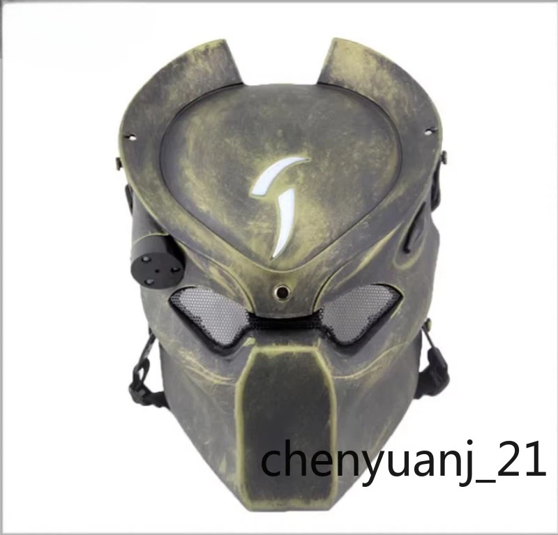 Predator Mask LED Protective Outdoor Game Helmet Cosplay Prop Halloween Costume - Image 4 of 4