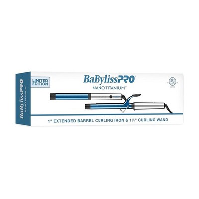BaBylissPRO Nano Titanium 1'' Curling Iron & 1 1/4'' Curling Wand #BNTPP56UC