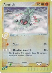 Anorith 28/100 EX Sandstorm Reverse Holo
