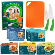 Knife  Cutting Board Set- Includes Real Cutting Tools for Kids and 15 Cookin...
