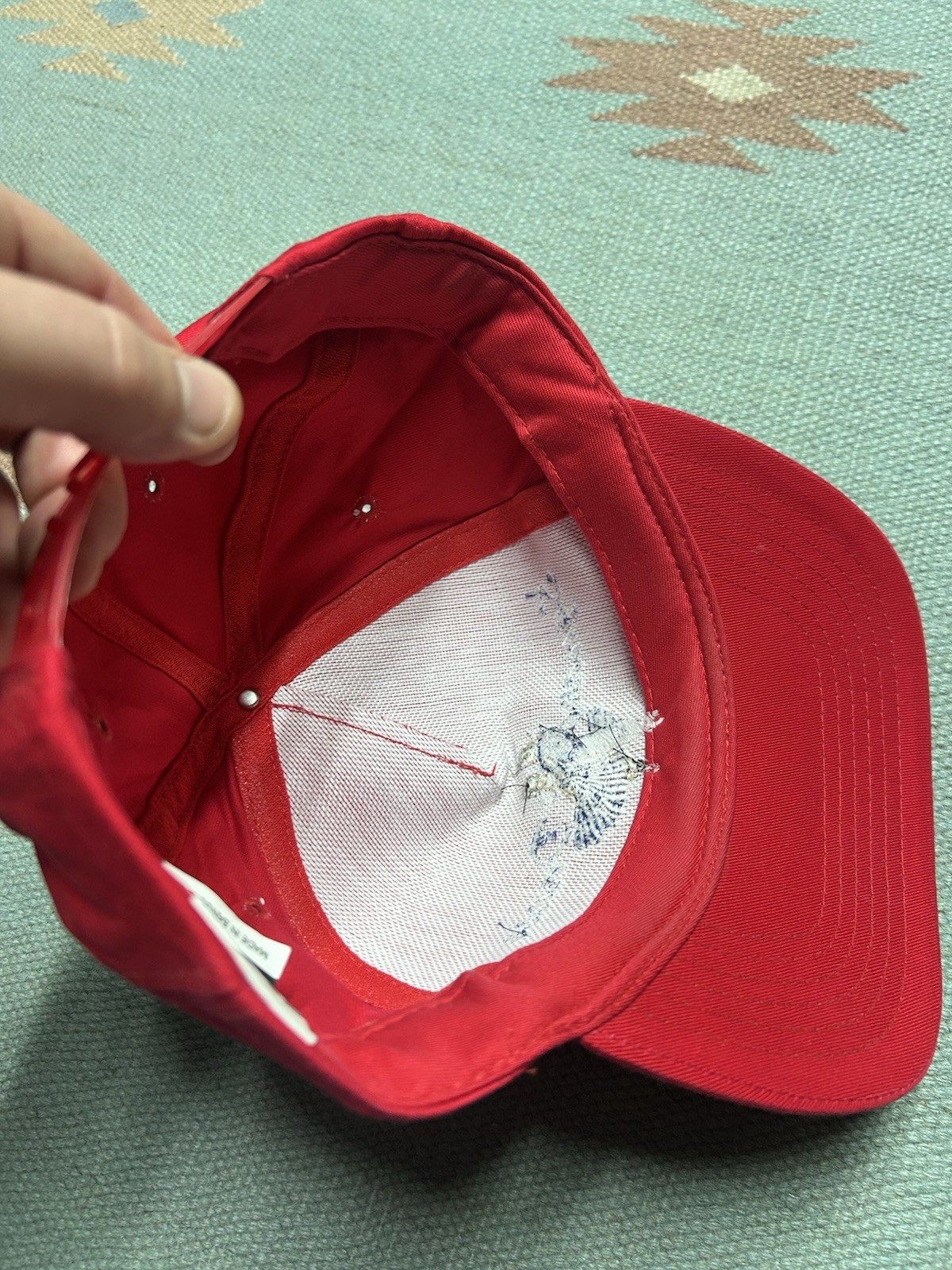 Vintage SnapBack hat cap square dance embroidered… - image 6