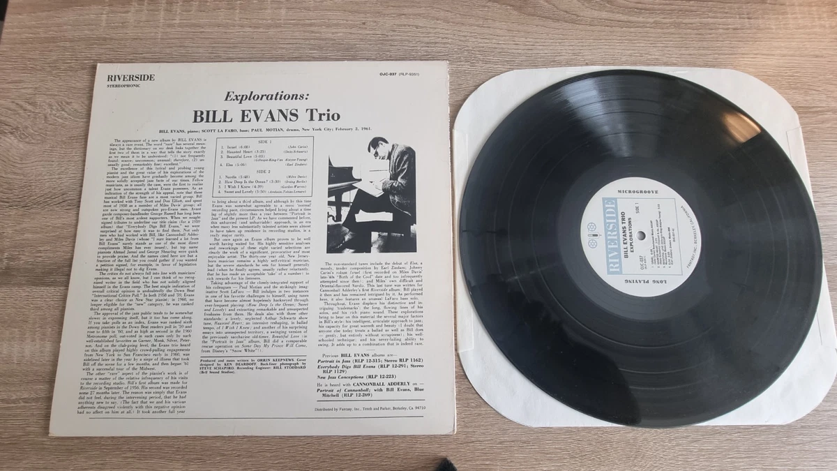 Bill Evans Trio - explorations Riverside OJC-037 US  Jazz VINYL LP Stereo NM