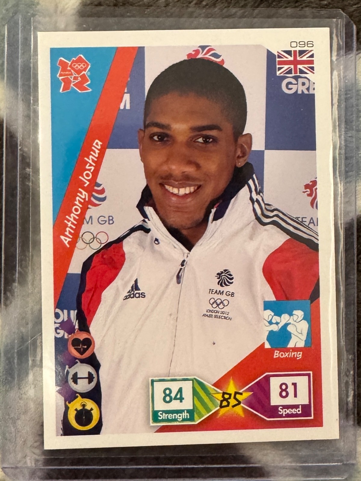 2010 Panini Adrenalyn XL 2012 Summer Olympics Anthony Joshua #096 Rookie Card RC