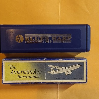 HOHNER Blues Harp MS53308 Diatonic Harmonica Key of C Richter w/ Case