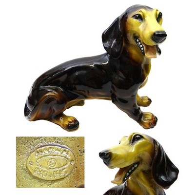 RARE Vintage Dachshund Dog Hand Painted Life-Size Marwal Industries 60's NMT!