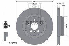 2x Bremsscheibe PAGID 55700NC für BMW 7er F01 F02 F03 F04 5er Turismo F07 550 B7