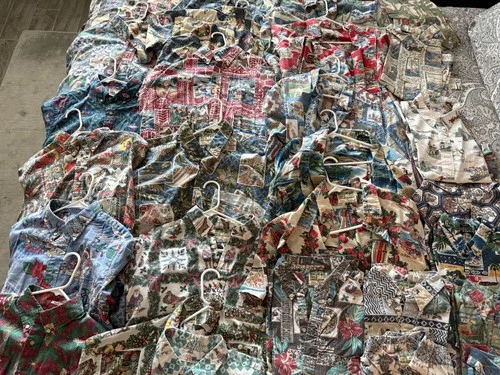 Reyn Spooner vintage hawaiian christmas shirt lot -29 shirts total  L/XL - product listing photo