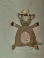 Douglas Baby Lovie toy gift teething ring cow goat Deer brown soft NWOT
