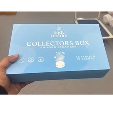 Body Restore Collectors Box Shower Steamers 30 Tablets Individual Sealed Open Bx