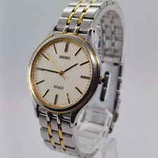 SEIKO DOLCE 8J41 8000 Combo Color Watch Vintage Dress Watch