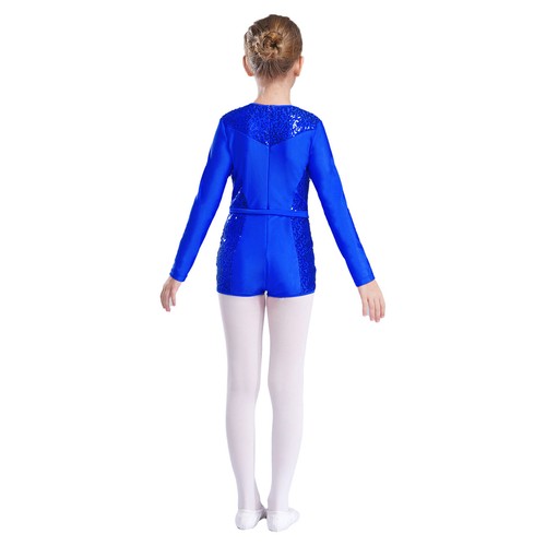 Kids Girls Rompers Practice Unitard Training Bodysuit One-piece Leotard Boyleg - Picture 24 of 48