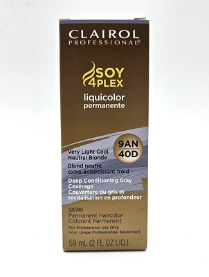 Professional Liquicolor Permanent Hair Color- 40D Very Light Cool Neutral Blonde