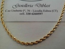 HALSKETTE IN GELBGOLD 18 KARAT Gold 750% Made In Italy