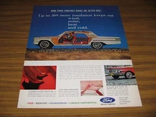 1963 Print Ad Ford Built Cars Bodies Better Built Insulated