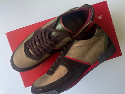 Vintage Hugo Boss Crosta Nappa Rubber Sole Ebano Sneakers