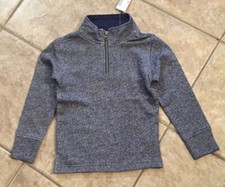 Children's Place Little Boys Half ZIP Mock Neck Top Size XS 4