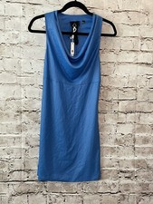 SALE POLECI Blue Racer Peekaboo Back Sleeveless Sexy Mini Cocktail Dress Size 0