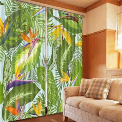 Blue Cane Progress 3D Curtain Blockout Photo Printing Curtains Drape Fabric