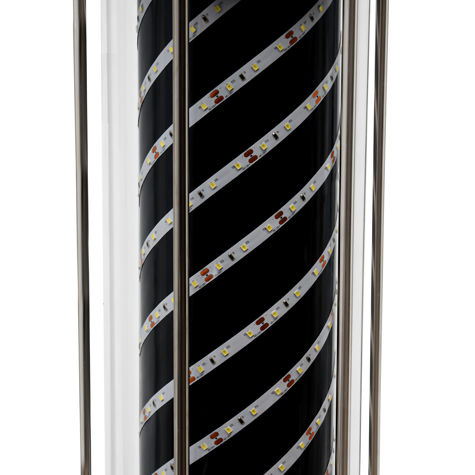 LED Barber Shop Pole Light White Light Rotating Hair Salon Sign Lamp 220V