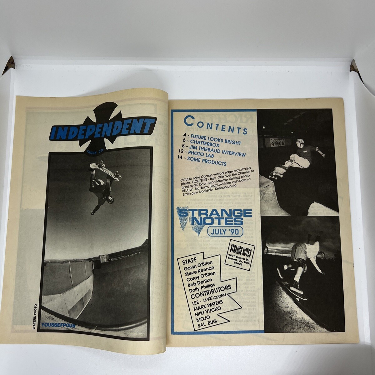 STRANGE NOTES SANTA CRUZ SKATEBOARDING #15 1990 magazine/fanzine