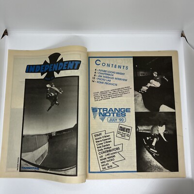 貴重マグSTRANGE NOTES SANTA CRUZ #15 1990mag STRANGE NOTES SANTA CRUZ SKATEBOARDING #15 1990 magazine/fanzine