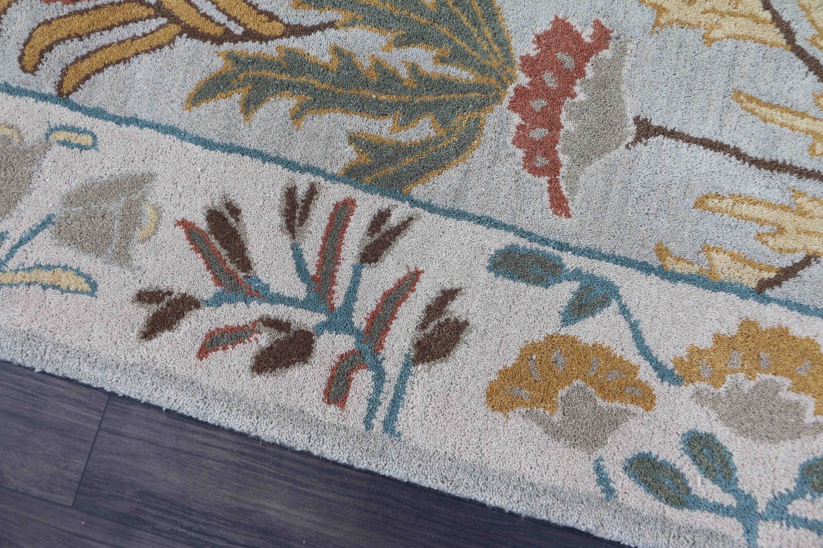 New Adeline Grey Traditional Parsian Style Handmade Tufted 100 Woolen Area Rugs eBay