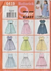 9 Made Easy! Little Girls' Special Occasion DRESSES - Sz (2 - 5) Butterick 6419