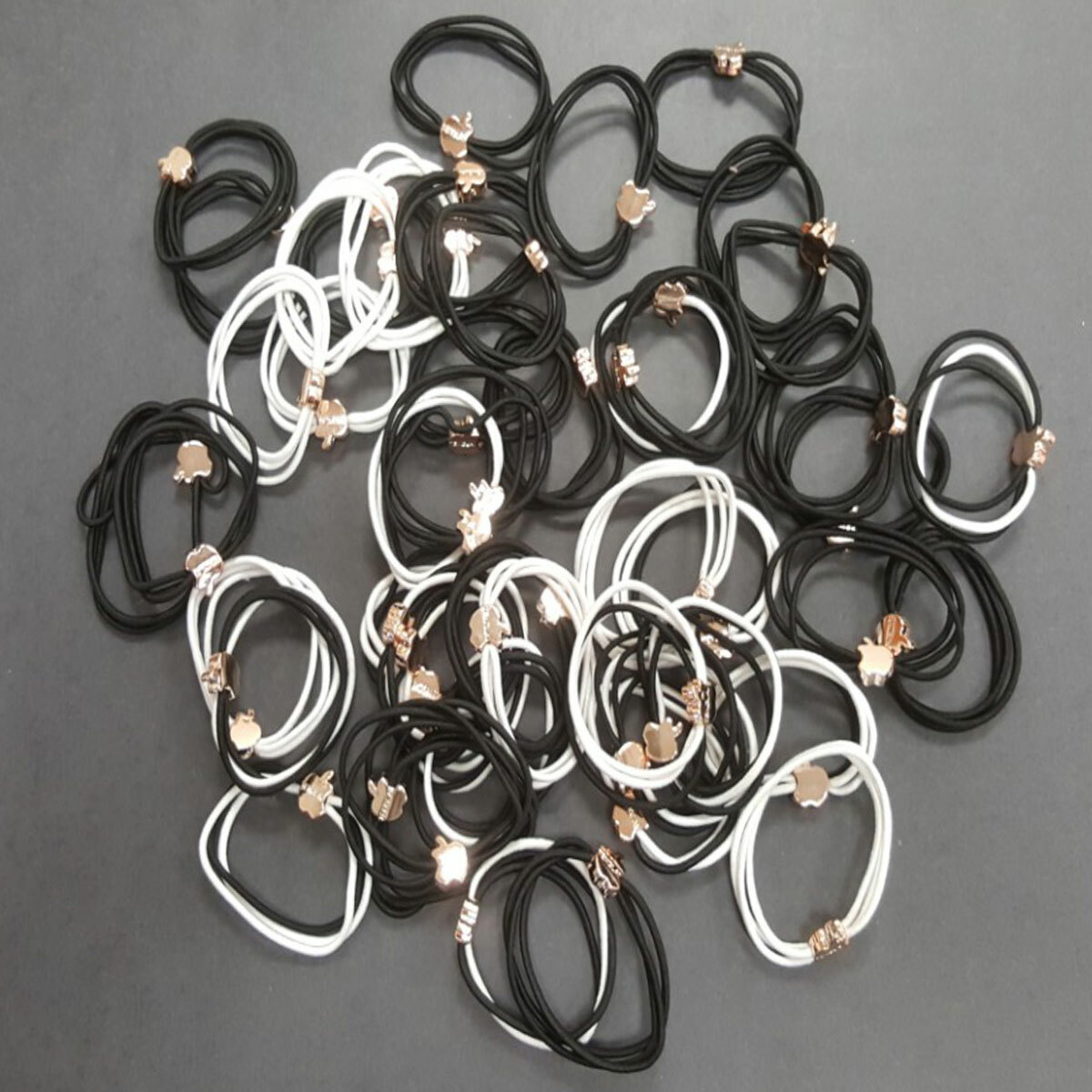 Women\'s Elastic Hair Ties Hair Bands Hair Ropes Ponytail Holders - 70 Pieces 8pcs Soft Thin Nylon Elastic Hair Bands Women Solid Color  main image 2