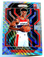 2021-22 Panini Prizm Basketball Silver Wave RC Rookie #299 Isaiah Todd Wizards