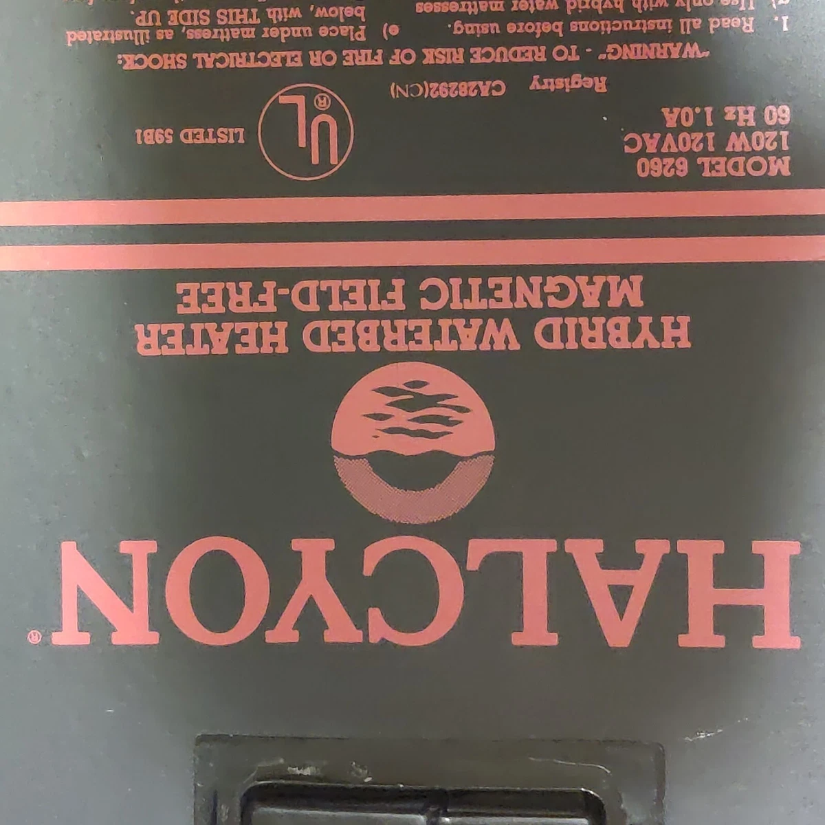 Halcyon Solid State u0026#034;Omega 1 u0026#034; Adjustable Temp Waterbed Heater |  eBay