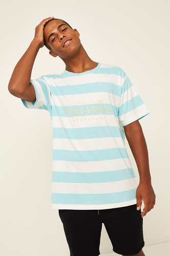 new barney cools mens bahamas tee blue white