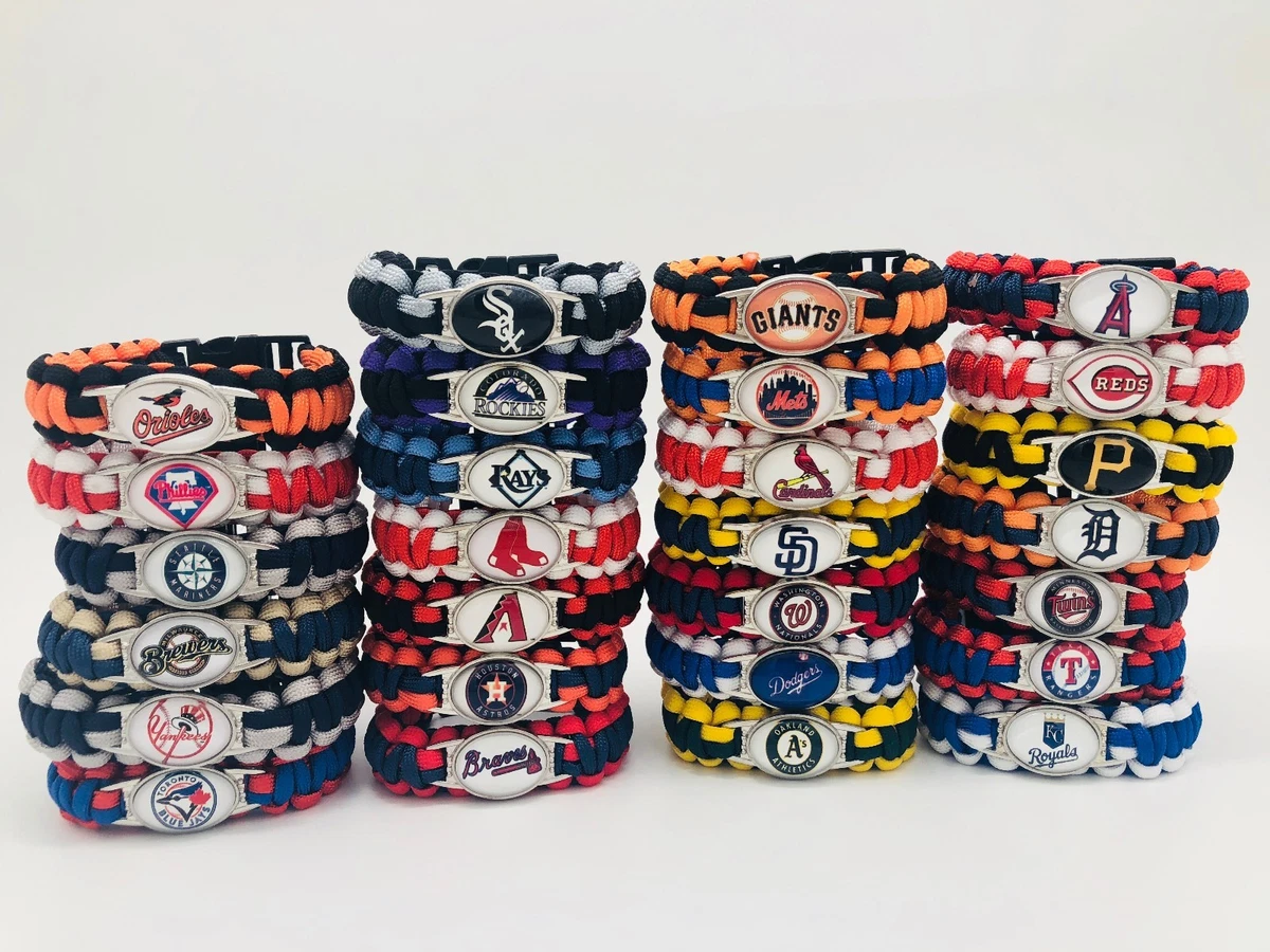 Baseball Paracord Bracelet Team Colors MLB Inspired AMERICAN LEAGUE CENTRAL
