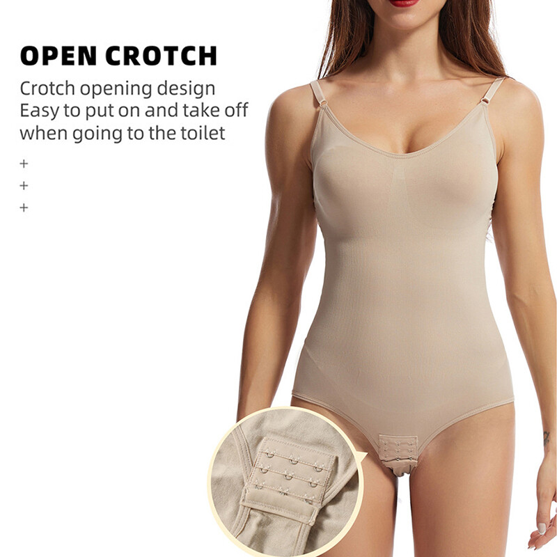 Shapewear Bodysuit Tummy Control Open Bust Seamless Women Body Shaper