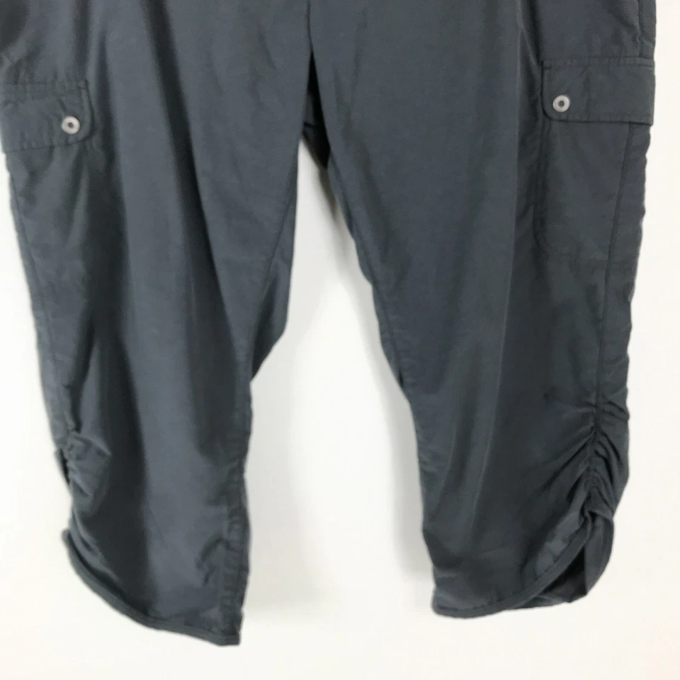 Capri de senderismo Woolrich para mujer talla grande 14 gris recortado acanalado carga viaje Foto 2 de 4