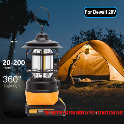 Outdoor LED Lantern For Dewalt 20V 60V Li-ion Battery Hanging Lights For Camping